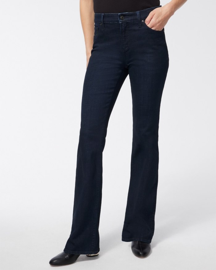 Chicos Girlfriend Flare Jeans - Dorset Street Indigo