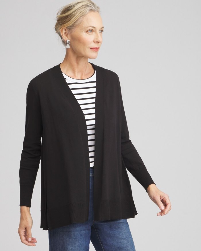 Chicos Summer Romance Cardigan - Black