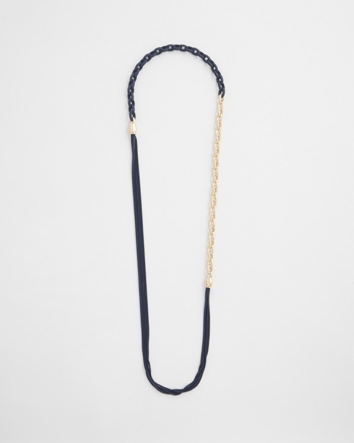 Chicos MagneticMix Navy Multistrand Necklace - Navy