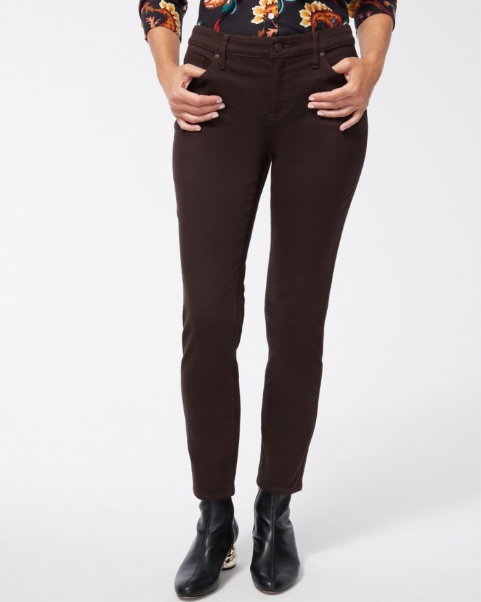 Chicos So Slimming Girlfriend Ankle Jeans - Cocoa Bean