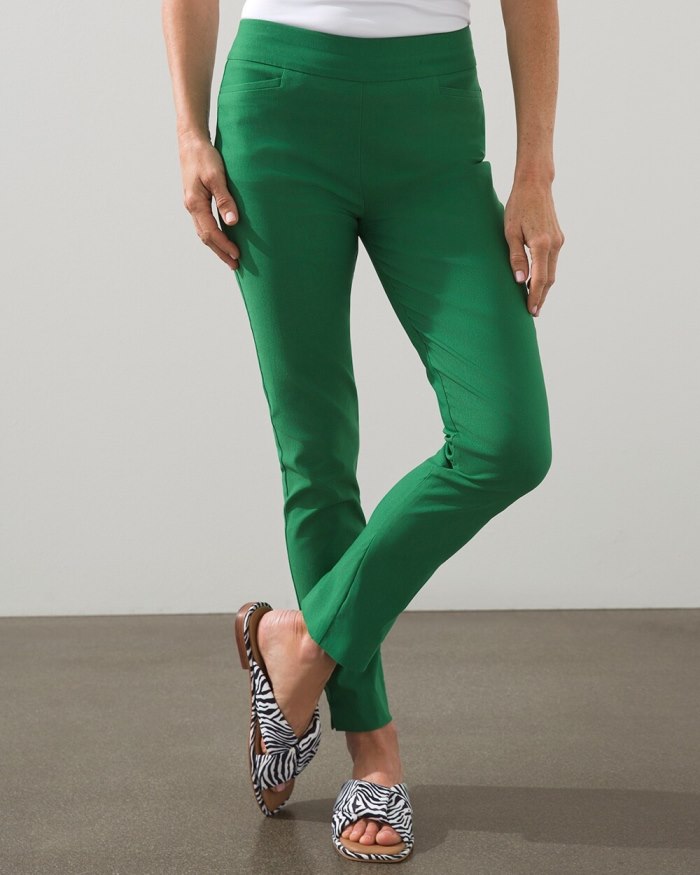 Chicos Brigitte Slim Ankle Pants - Jardin Green