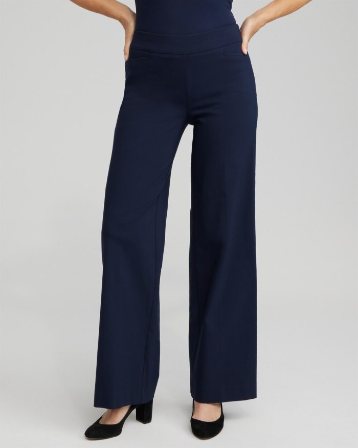 Chicos Brigitte Wide Leg Pants - Ink