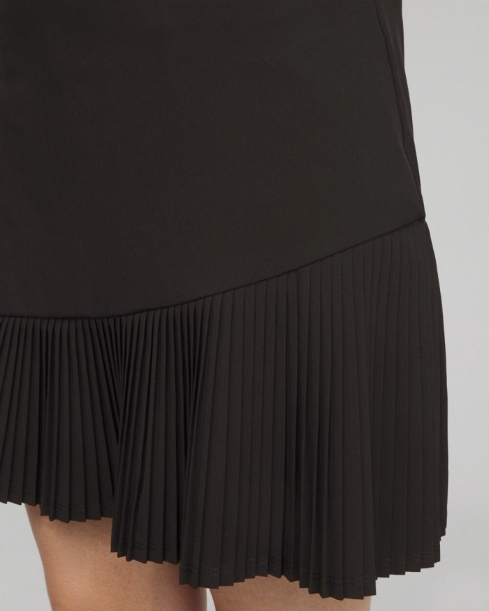 Chicos Zenergy UPF Neema Pleat Skort - Black