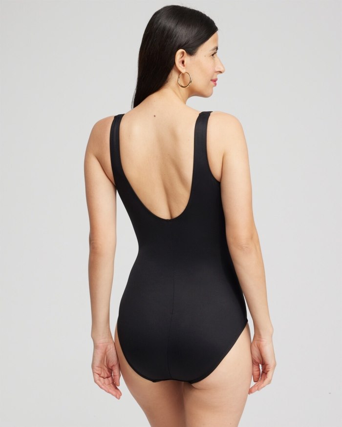 Chicos Miraclesuit Rock Solid Regatta One Piece - Black