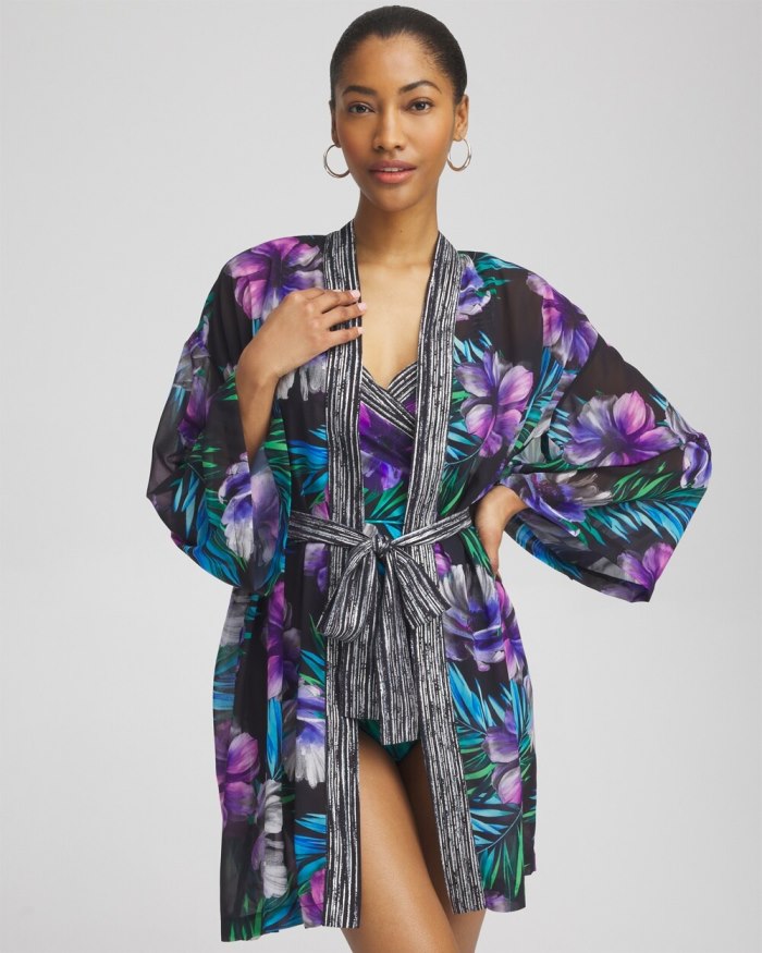 Chicos Miraclesuit Flora Aura Kimono - Multi