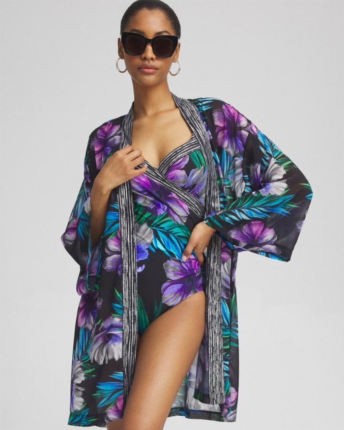 Chicos Miraclesuit Flora Aura Kimono - Multi