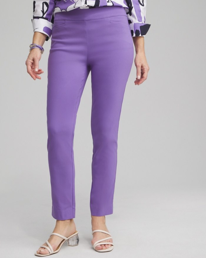 Chicos Brigitte Slim Ankle Pants - Parisian Purple