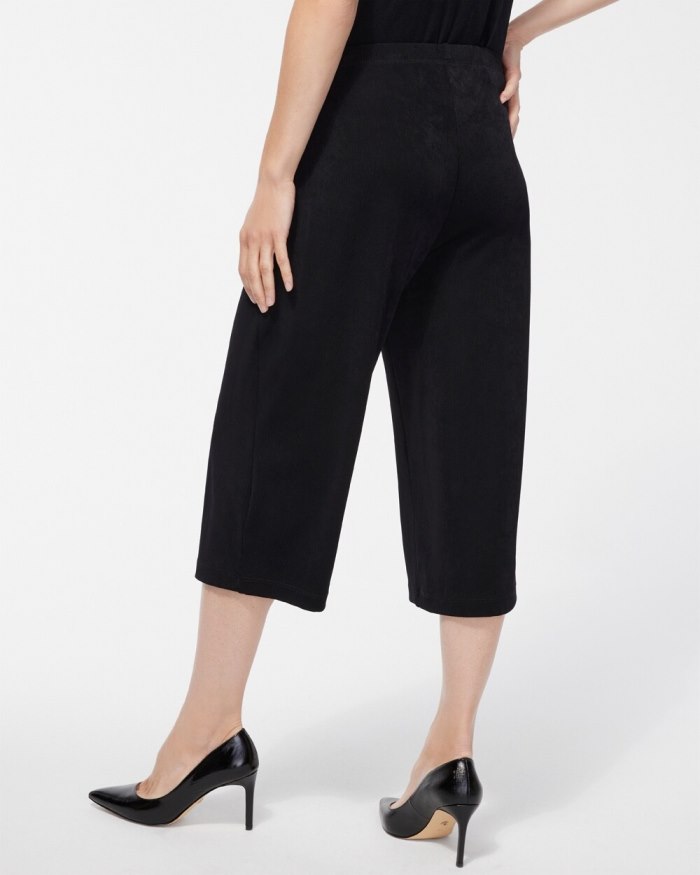 Chicos Travelers Classic Meredith Cropped Pants - Black