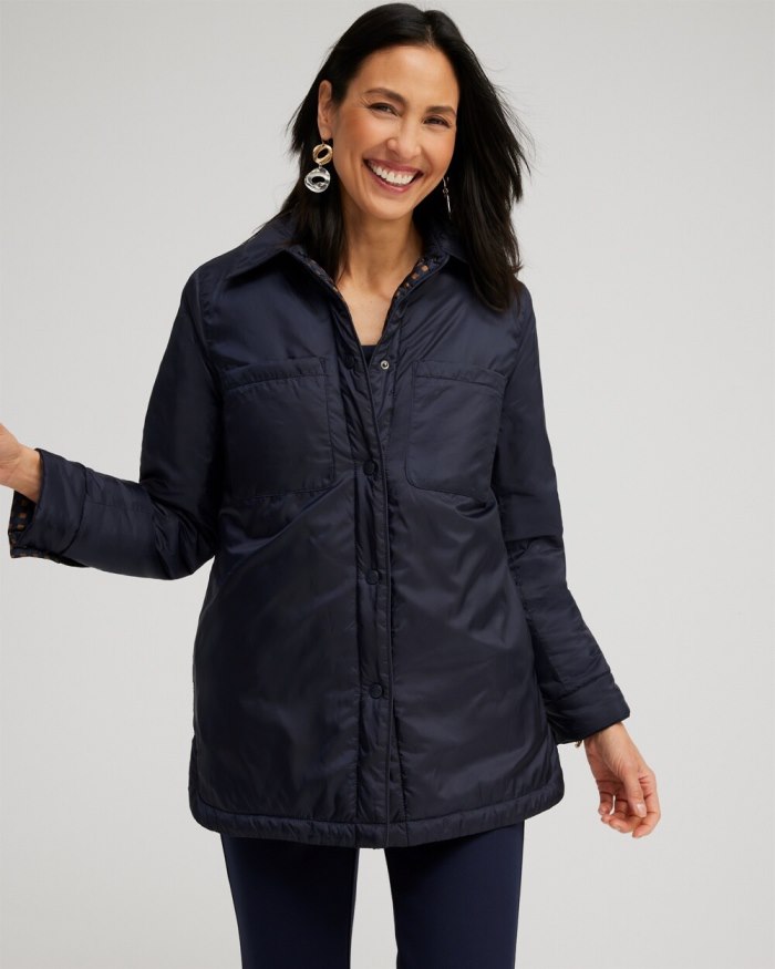 Chicos Nylon Jacket - Classic Navy