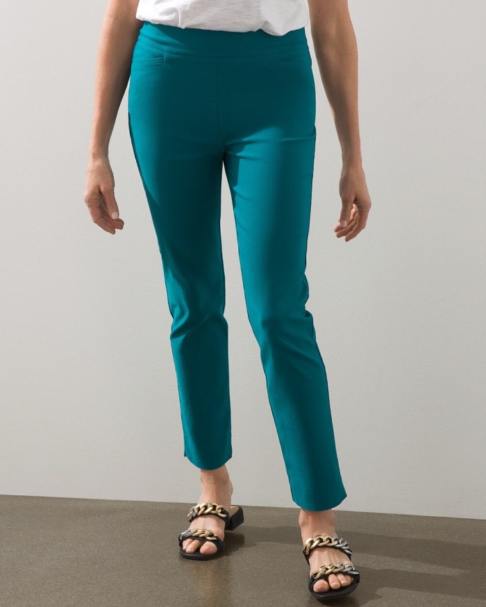 Chicos Brigitte Slim Ankle Pants - Gulfside Blue