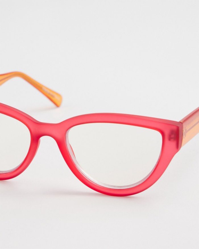 Chicos Orange Cateye Readers - Orange