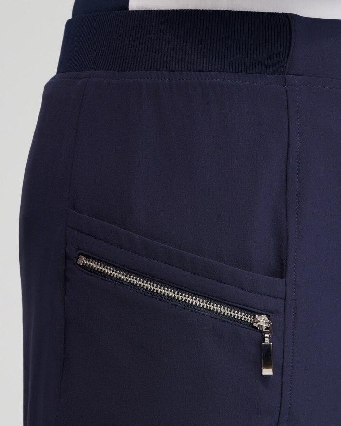 Chicos Zenergy UPF Neema Rib-Mix Skort - Classic Navy