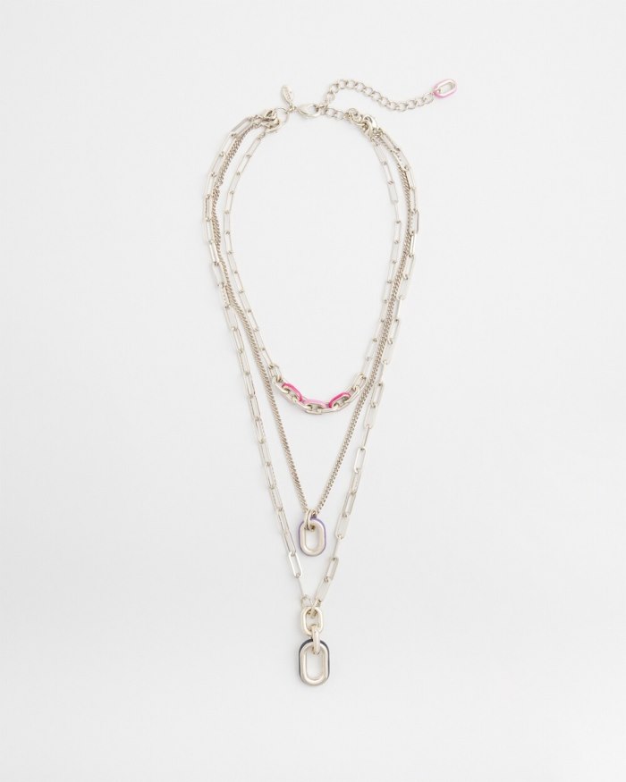 Chicos Multistrand Convertible Necklace - Multi