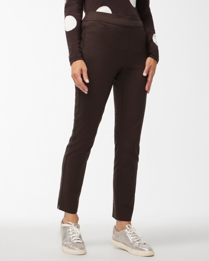 Chicos Brigitte Slim Ankle Pants - Cocoa Bean