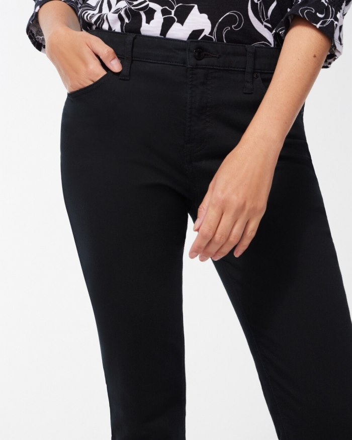 Chicos So Slimming Girlfriend Ankle Jeans - Black