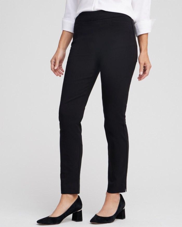 Chicos Brigitte Slim Ankle Pants - Black