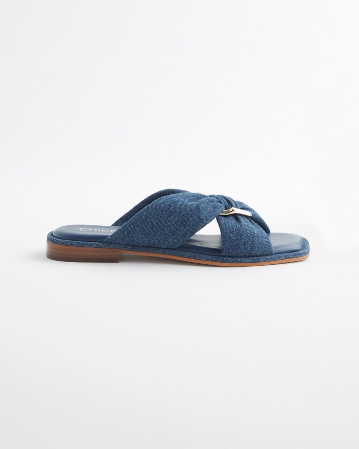 Chicos Denim Sandals - Denim