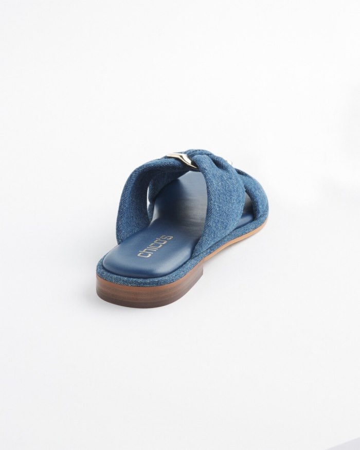 Chicos Denim Sandals - Denim