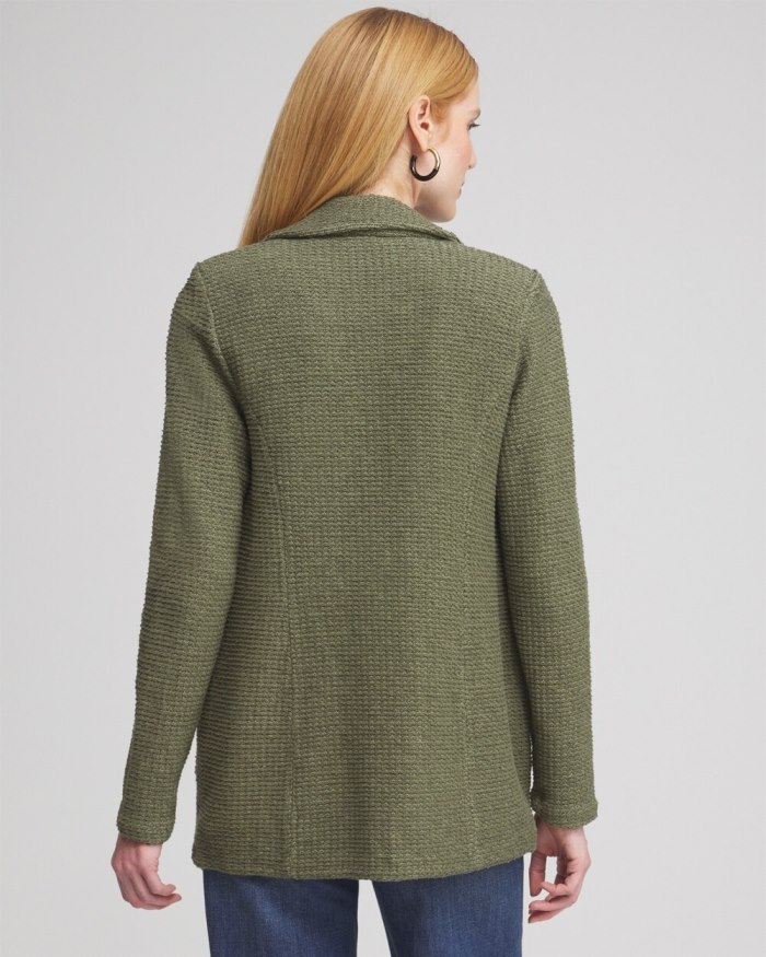 Chicos Utility Blazer Cardigan - Olive