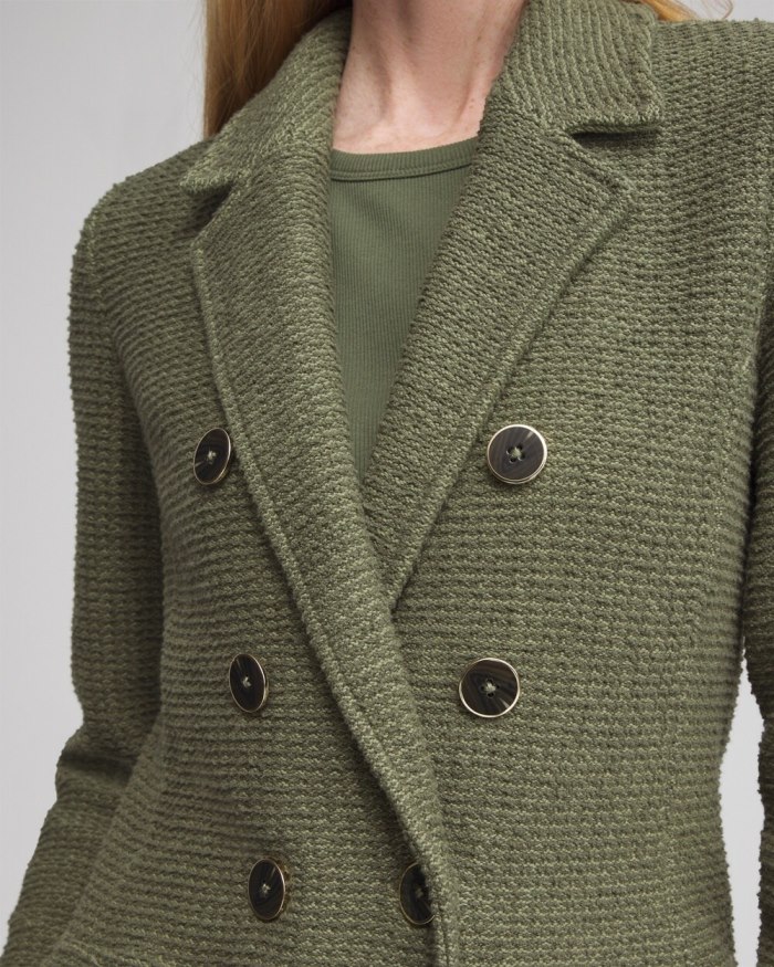 Chicos Utility Blazer Cardigan - Olive