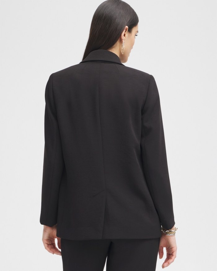 Chicos Black Label Boyfriend Blazer - Black