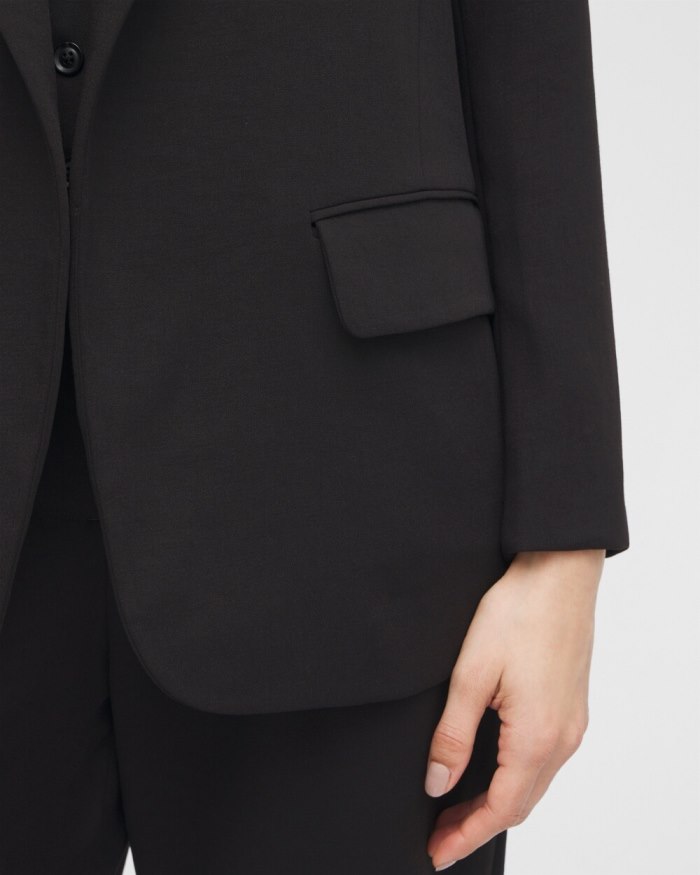 Chicos Black Label Boyfriend Blazer - Black