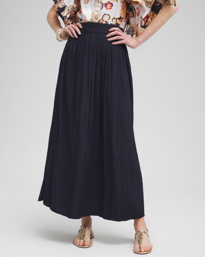 Chicos Pull-on Maxi Skirt - Classic Navy