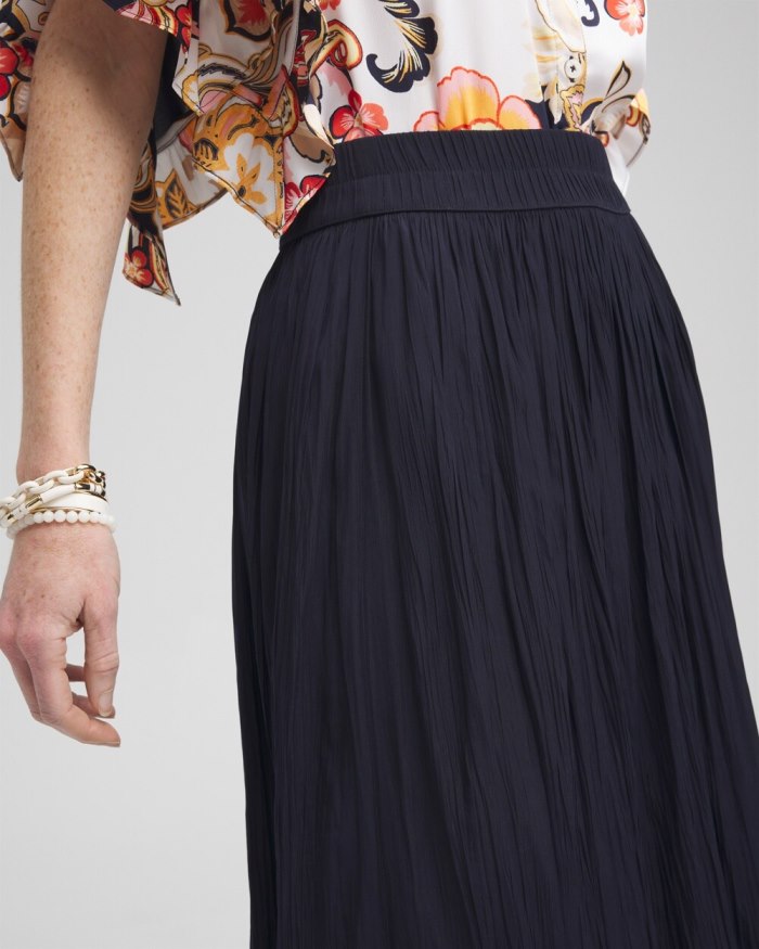 Chicos Pull-on Maxi Skirt - Classic Navy