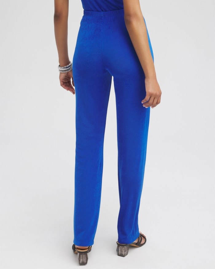 Chicos Travelers No Tummy Pants - Intense Azure