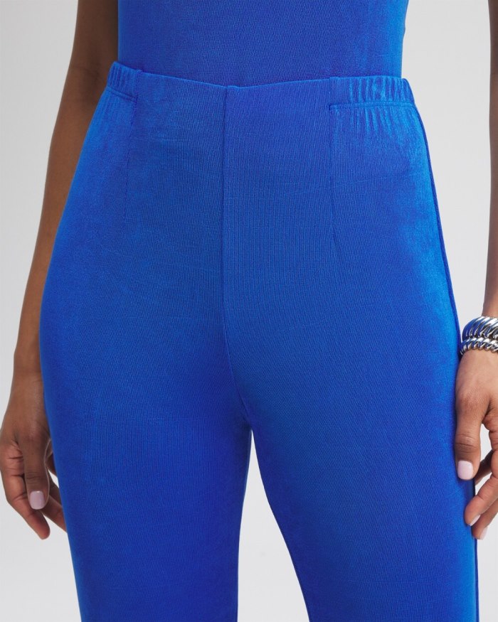 Chicos Travelers No Tummy Pants - Intense Azure