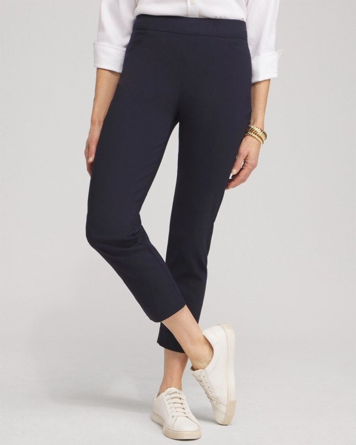 Chicos Brigitte Slim Cropped Pants - Ink