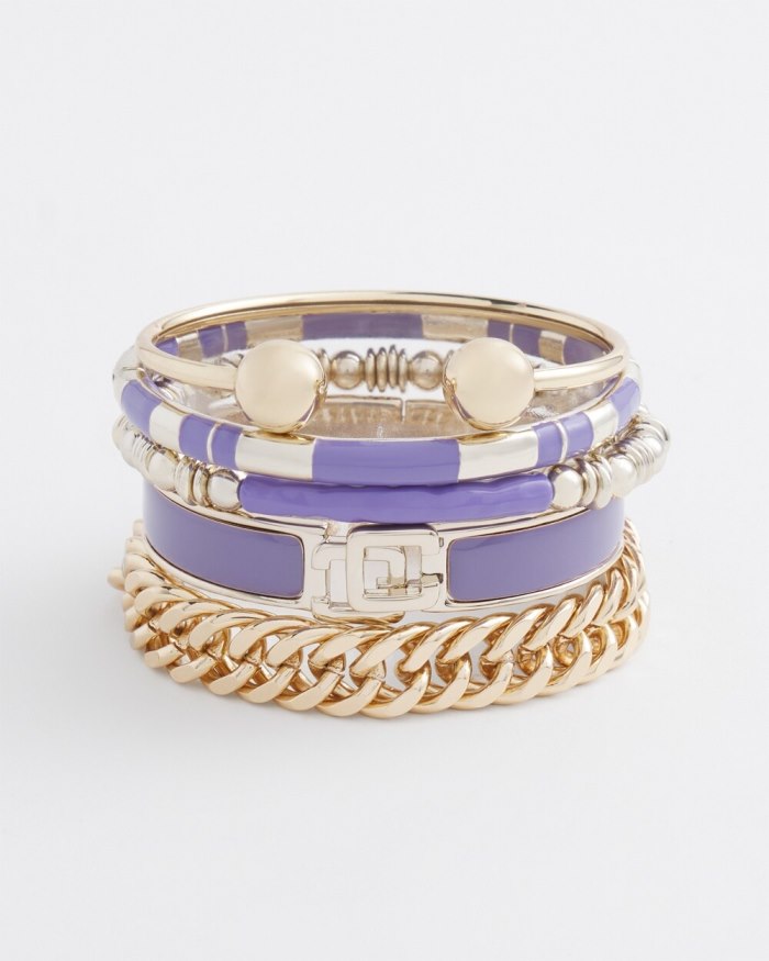 Chicos Purple Chico's Click Bangle - Parisian Purple