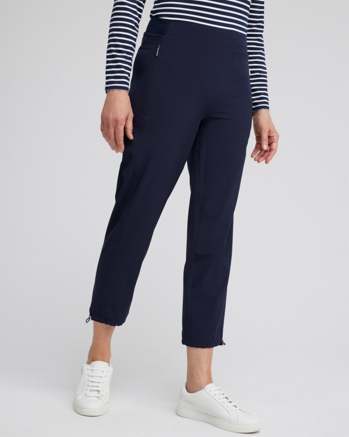 Chicos Zenergy UPF Neema Bungee Cropped Pants - Classic Navy