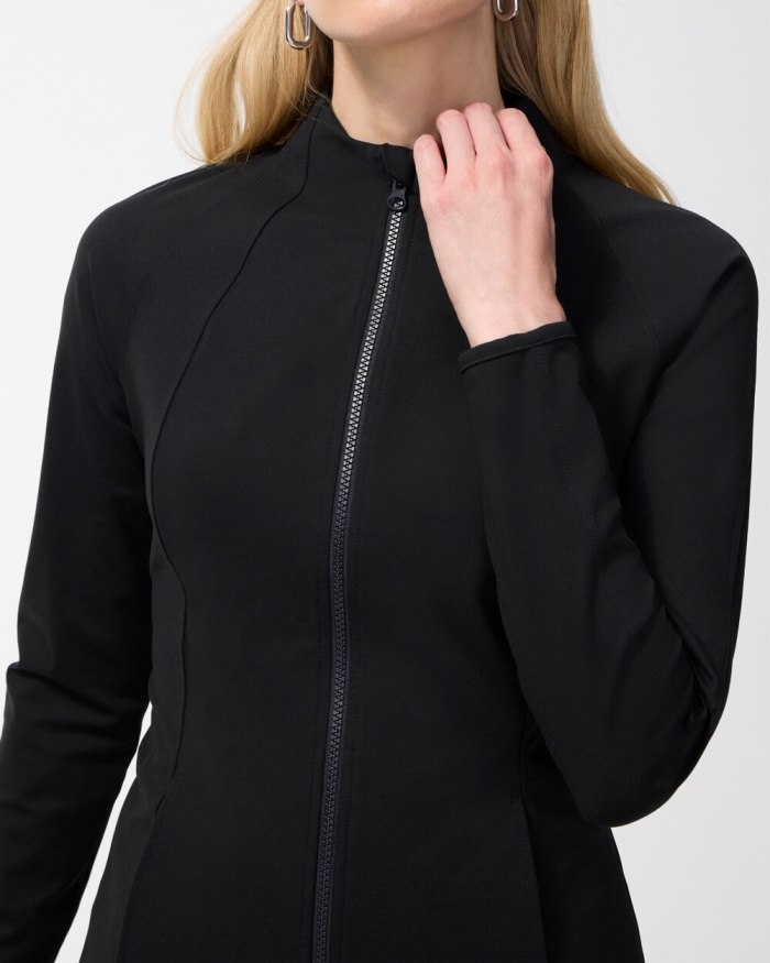 Chicos Zenergy Seamed Jacket - Black