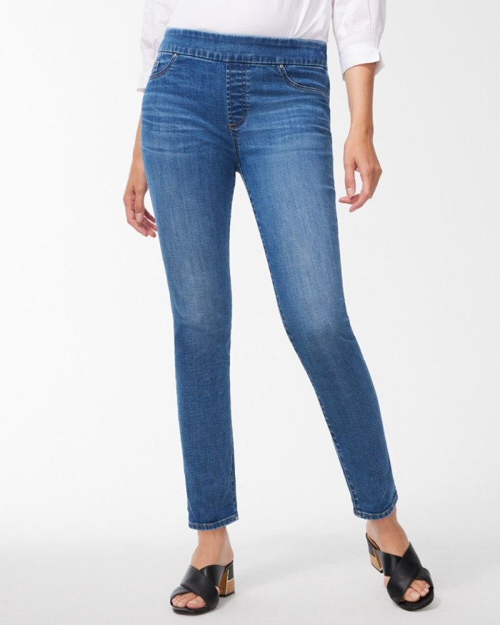 Chicos Pull-On Ankle Jeggings - Naples Indigo