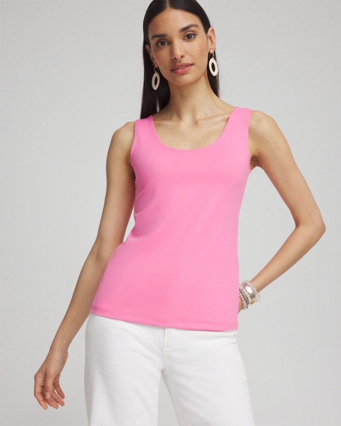 Chicos Microfiber Tank - DELIGHTFUL PINK