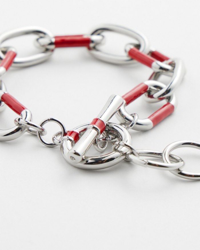 Chicos Red Link Bracelet - Red